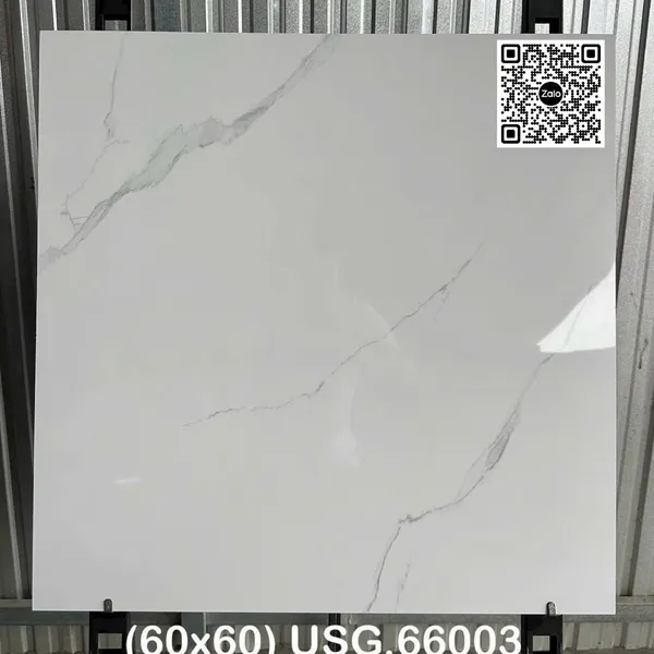 Gạch Đá 60x60 Ốp Lát Giá Rẻ trắng vân khói USG66003