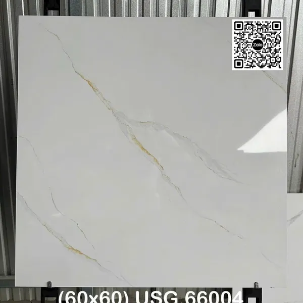 Gạch Đá 60x60 Ốp Lát Giá Rẻ trắng vân khói USG66004