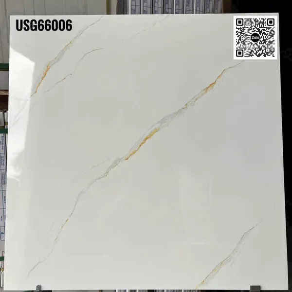 Gạch Đá 60x60 Ốp Lát Giá Rẻ trắng vân khói USG66006