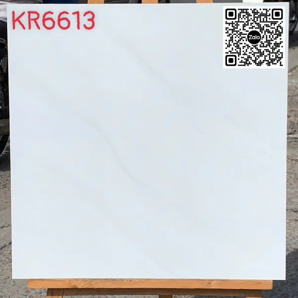 Gạch Đá 60x60 Ốp Lát Giá Rẻ trắng vân mây KR6613