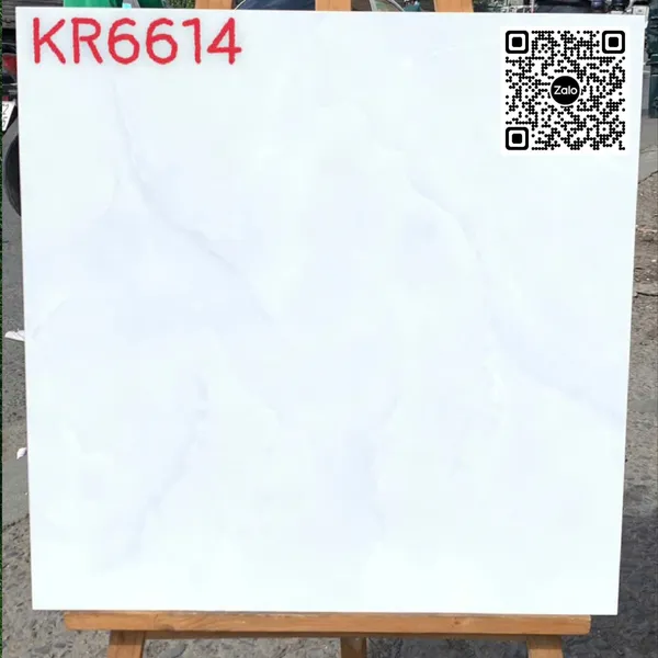 Gạch Đá 60x60 Ốp Lát Giá Rẻ trắng vân mây KR6614