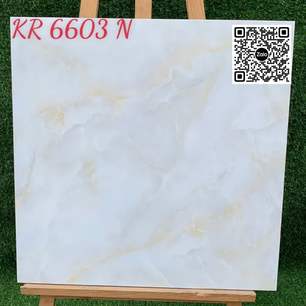 Gạch Đá 60x60 Ốp Lát Giá Rẻ vân mây vàng KR6603N