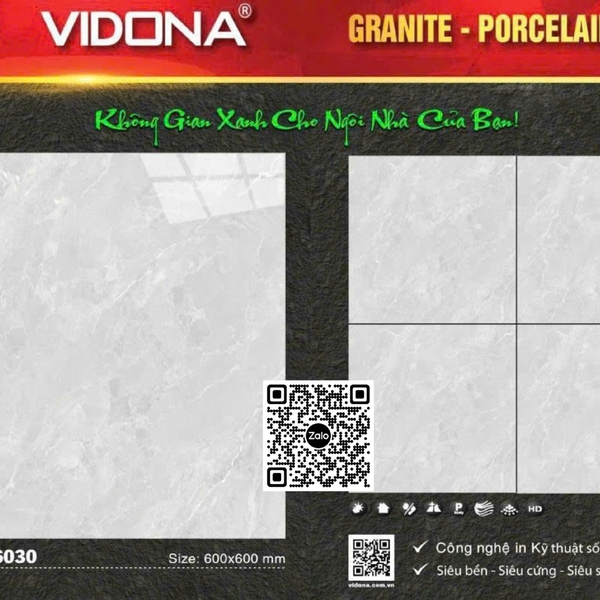 Gạch Đá 60x60 Ốp Lát Giá Rẻ xám vân đá TP6030