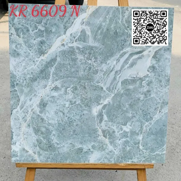 Gạch Đá 60x60 Ốp Lát Giá Rẻ xám vân trắng KR6609N
