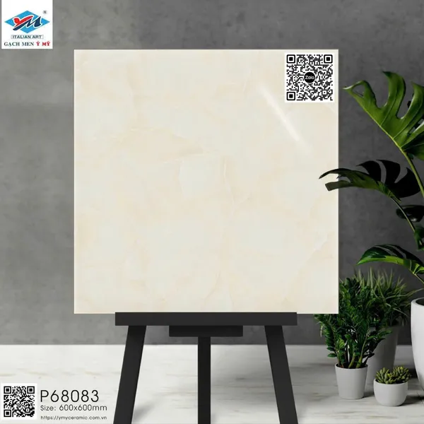 Gạch Đá 60x60 Ốp Lát Ý Mỹ Giá Rẻ vàng vân mây P68083