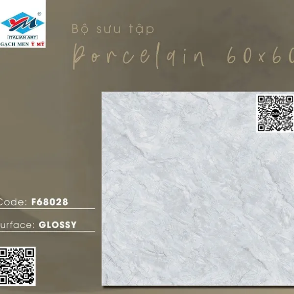 Gạch Đá 60x60 Ốp Lát Ý Mỹ Giá Rẻ xám vân đá F68028