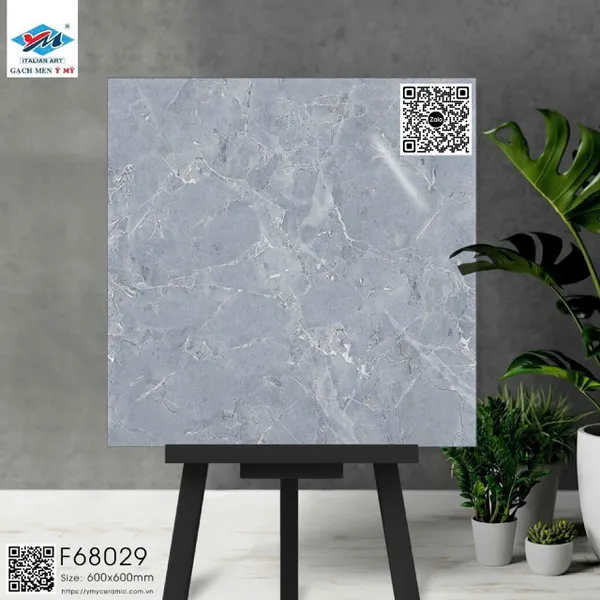 Gạch Đá 60x60 Ốp Lát Ý Mỹ Giá Rẻ xám vân đá F68029