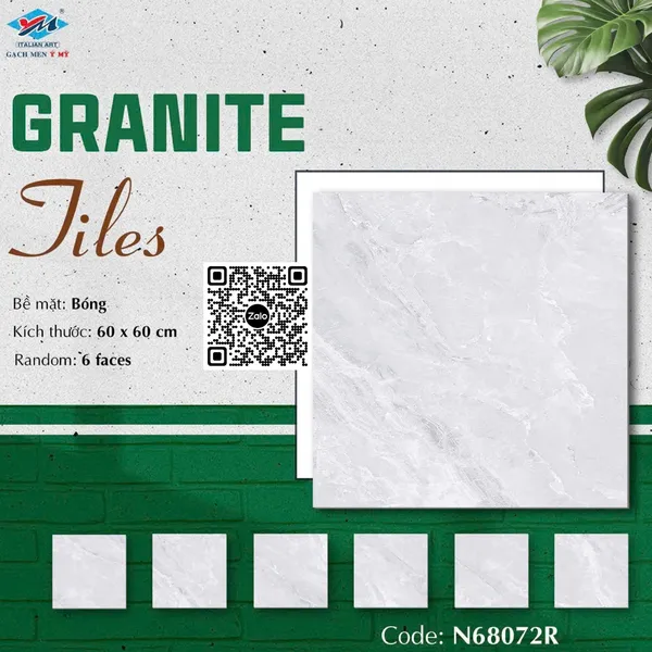 Gạch Đá 60x60 Ốp Lát Ý Mỹ Giá Rẻ xám vân đá N68072R