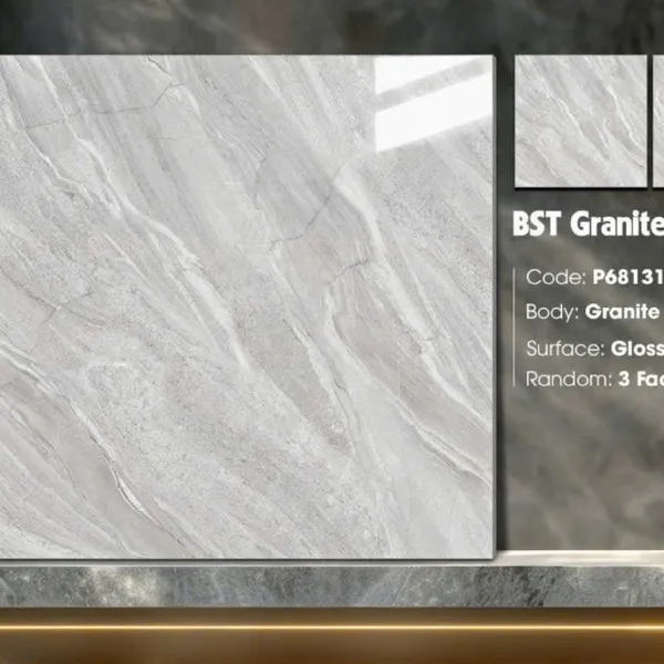 Gạch Đá 60x60 Ốp Lát Ý Mỹ Giá Rẻ xám vân đá P68131R