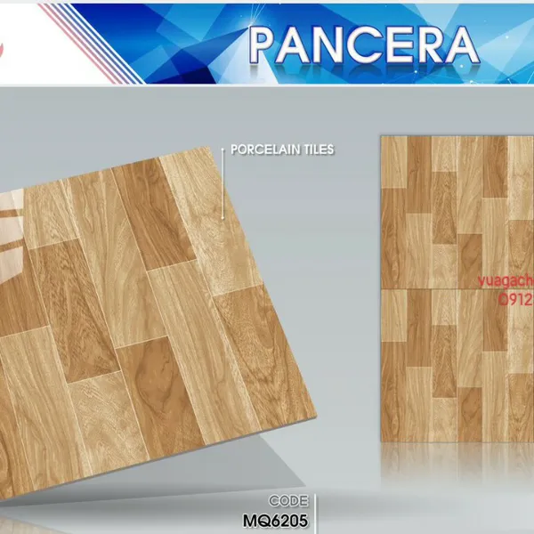 Gạch Đá Lát Nền 60x60 PANCERA vân gỗ nâu MQ6205