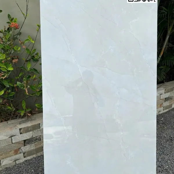 Gạch Đá 80x160 Ốp Lát Ấn Độ trắng vân đá 8105