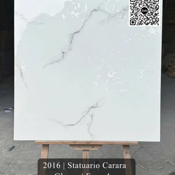 Gạch Đá 80x80 Ốp Lát Ấn Độ trắng vân khói 2016