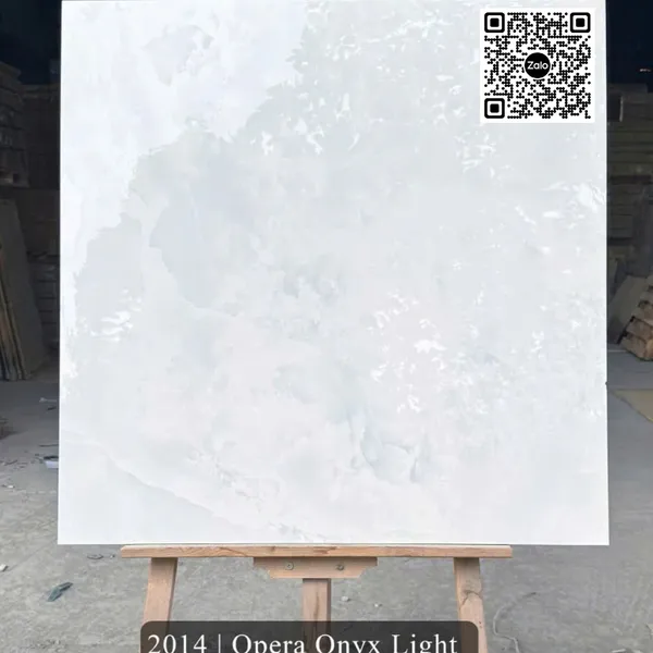 Gạch Đá 80x80 Ốp Lát Ấn Độ trắng vân mây 2014