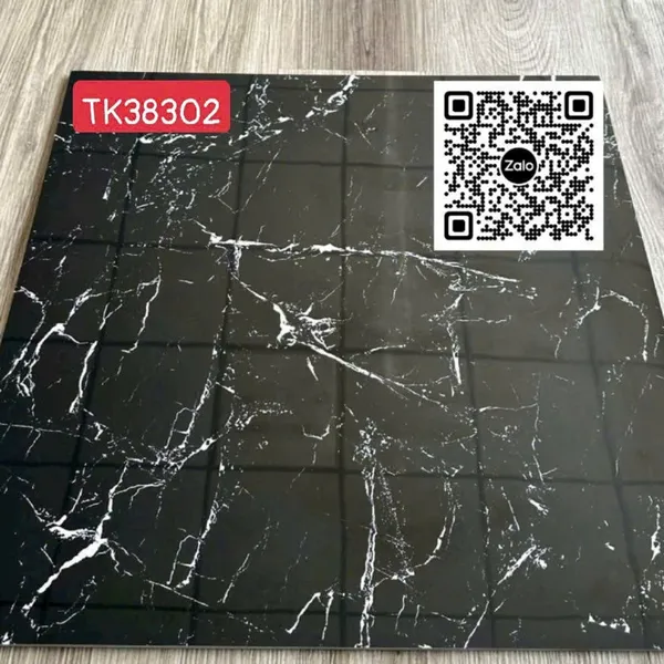 Gạch Đá 80x80 Ốp Lát Giá Rẻ đen vân trắng TK38302
