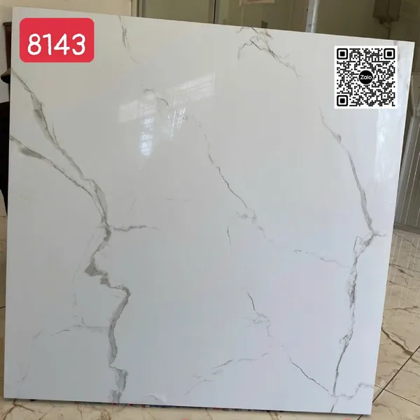 Gạch Đá 80x80 Ốp Lát Giá Rẻ trắng vân khói 8143