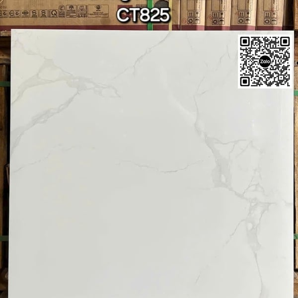 Gạch Đá 80x80 Ốp Lát Trang Trí Giá Rẻ trắng vân khói CT825