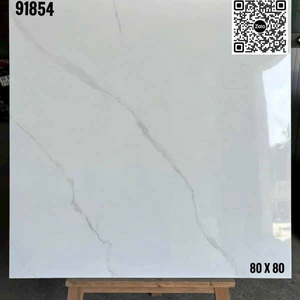 Gạch Đá 80x80 Ốp Lát Giá Rẻ trắng vân khói 91854