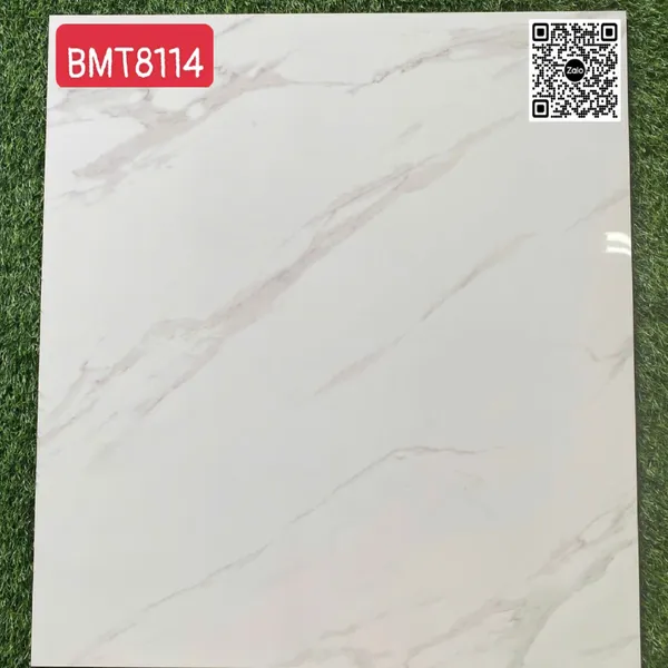 Gạch Đá 80x80 Ốp Lát Giá Rẻ trắng vân khói BMT8114