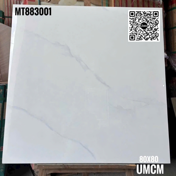 Gạch Đá 80x80 Ốp Lát Trang Trí Giá Rẻ trắng vân khói MT883001