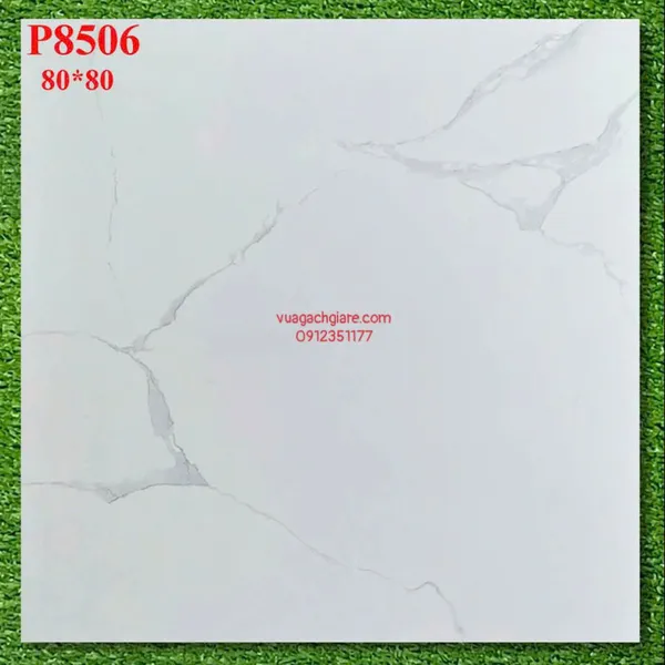 Gạch Đá 80x80 Ốp Lát Giá Rẻ trắng vân khói P8506