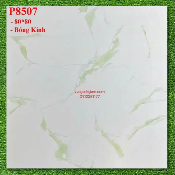 Gạch Đá 80x80 Ốp Lát Giá Rẻ trắng vân khói P8507