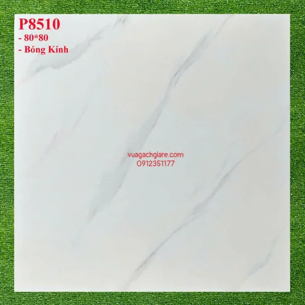 Gạch Đá 80x80 Ốp Lát Giá Rẻ trắng vân khói P8510