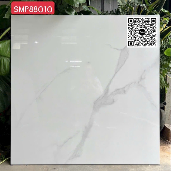Gạch Đá 80x80 Ốp Lát Trang Trí Giá Rẻ trắng vân khói SMP88010