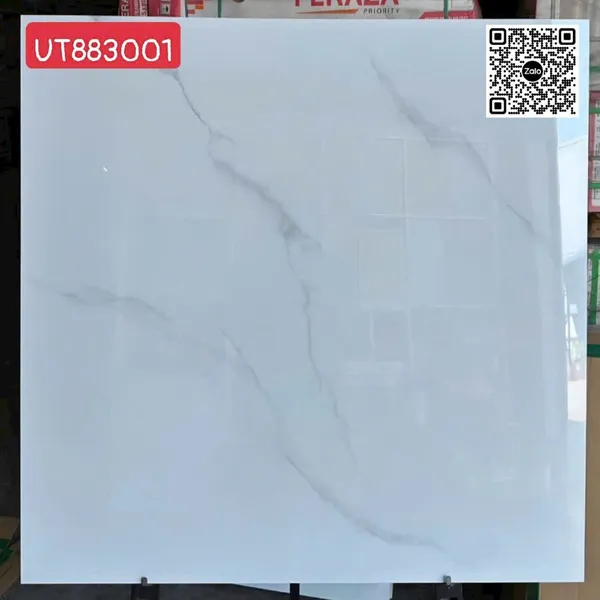 Gạch Đá 80x80 Ốp Lát Giá Rẻ trắng vân khói UT883001