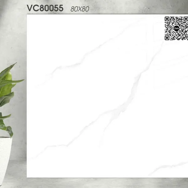 Gạch Đá 80x80 Ốp Lát Giá Rẻ trắng vân khói VC80055