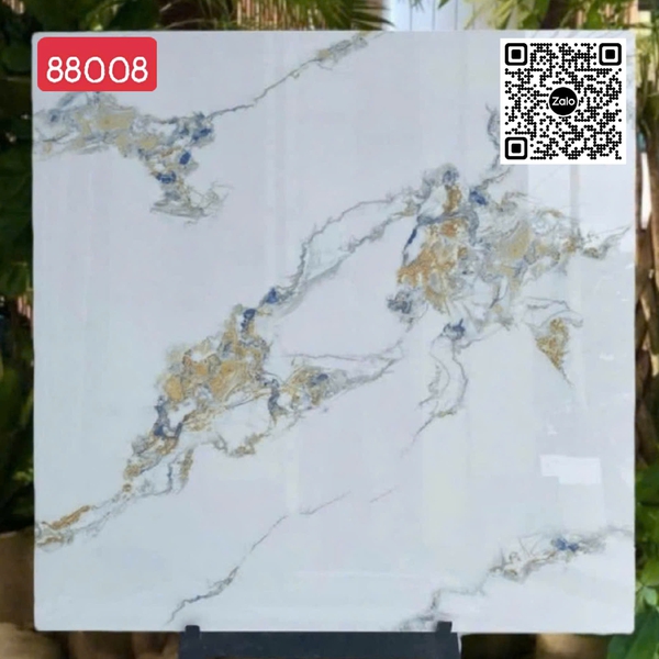 Gạch Đá 80x80 Ốp Lát Trang Trí Giá Rẻ trắng vân vàng 88008