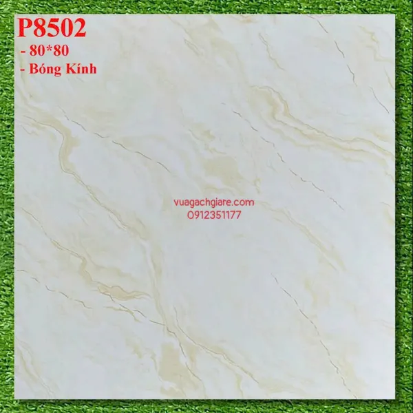 Gạch Đá 80x80 Ốp Lát Giá Rẻ vân mây vàng P8502