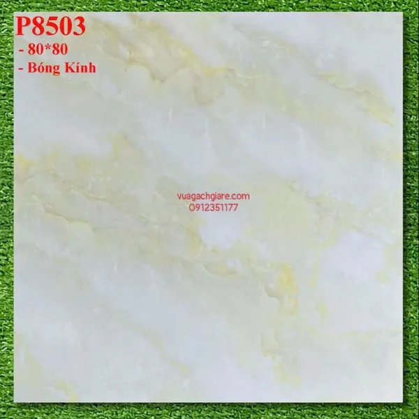 Gạch Đá 80x80 Ốp Lát Giá Rẻ vân mây vàng P8503