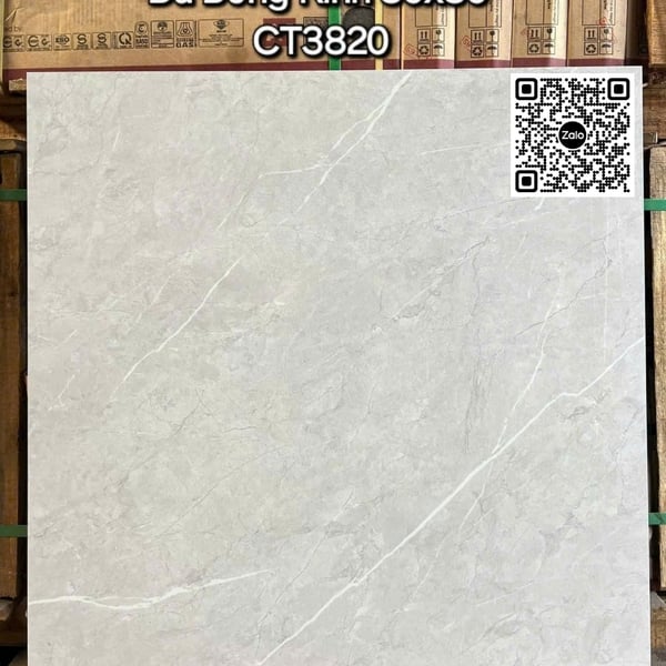 Gạch Đá 80x80 Ốp Lát Trang Trí Giá Rẻ xám vân trắng CT3820