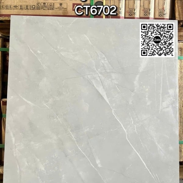 Gạch Đá 80x80 Ốp Lát Trang Trí Giá Rẻ xám vân trắng CT6702