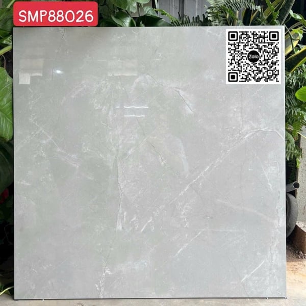 Gạch Đá 80x80 Ốp Lát Trang Trí Giá Rẻ xám vân trắng SMP88026