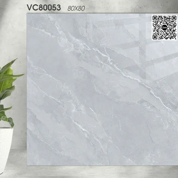 Gạch Đá 80x80 Ốp Lát Giá Rẻ xám vân trắng VC80053