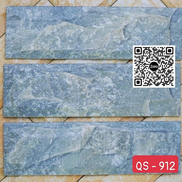 Gạch Đá Mờ 9x30 Ốp Lát Trang Trí xám xanh QS - 912