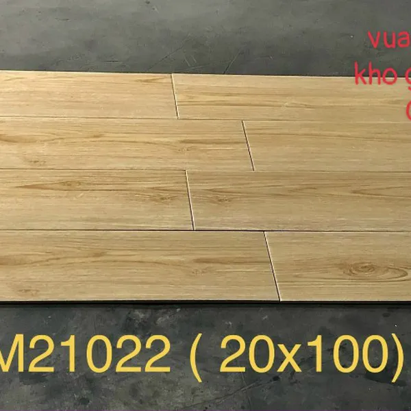 Gạch Đá Đồng Chất Giả Gỗ 20x100 Trung Quốc nâu vàng DM21022