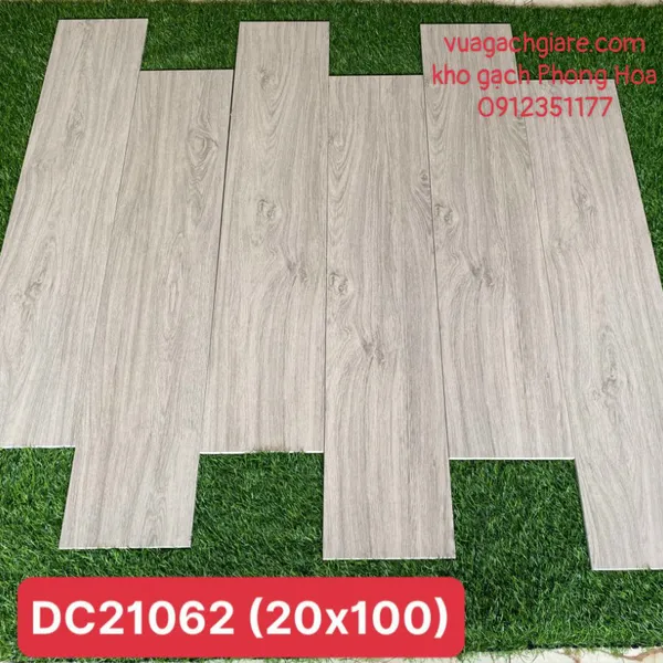 Gạch Đá Đồng Chất Giả Gỗ 20x100 Trung Quốc màu xám DC21062