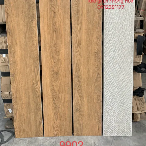 Gạch Đá Đồng Chất Giả Gỗ 20x100 Trung Quốc nâu đất 9902