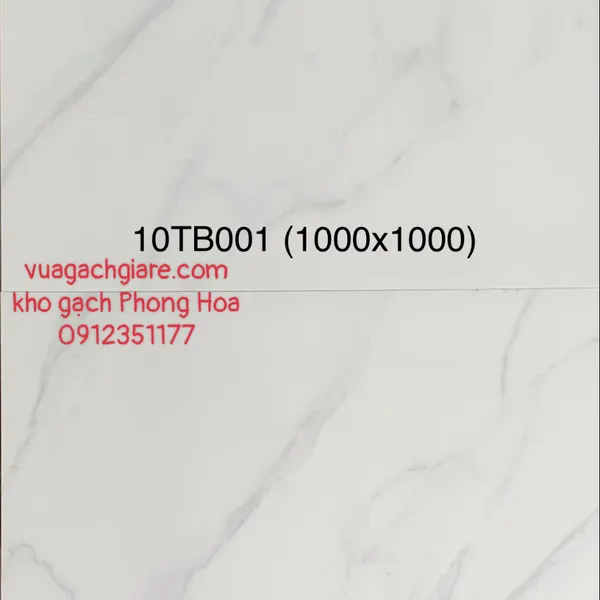 Gạch Đá Lát Nền 100x100 Trung Quốc trắng vân khói 10TB001