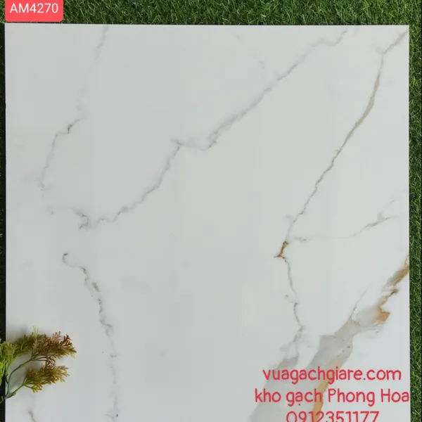 Gạch Đá Lát Nền 60x60 trắng vân khói AM4270