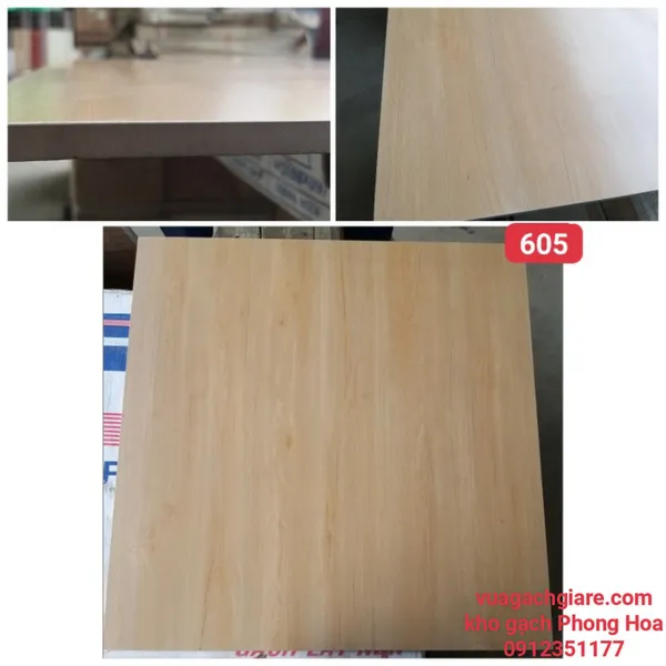 Gạch Đá Mờ Lát Nền 60x60 AMY vân gỗ 605