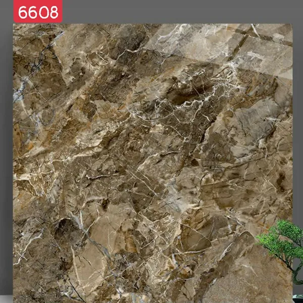 Gạch Đá Lát Nền 60x60 Catalan nâu vân đá 6608