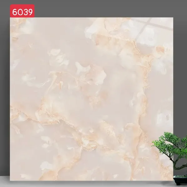 Gạch Đá Lát Nền 60x60 Catalan kem vân đá 6039