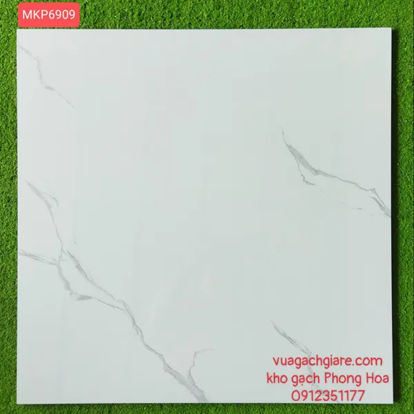 Gạch Đá Lát Nền 60x60 FICO trắng vân khói MKP6909