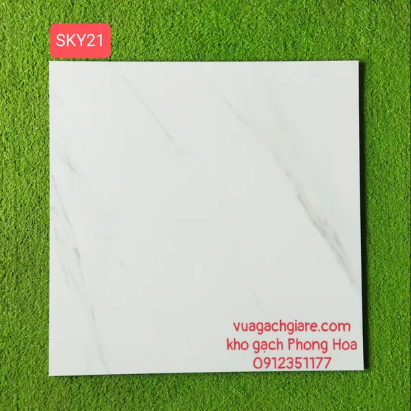 Gạch Đá Lát Nền 60x60 Hoàng Gia - Royal trắng vân khói SKY21