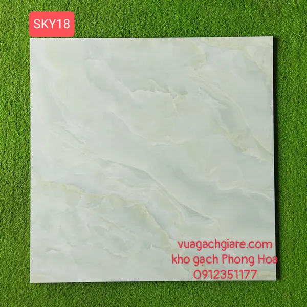 Gạch Đá Lát Nền 60x60 Hoàng Gia - Royal xanh vân vàng SKY18