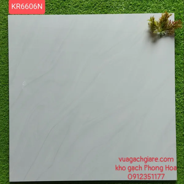 Gạch Đá Lát Nền 60x60 Giá Rẻ vân khói xám KR6606N