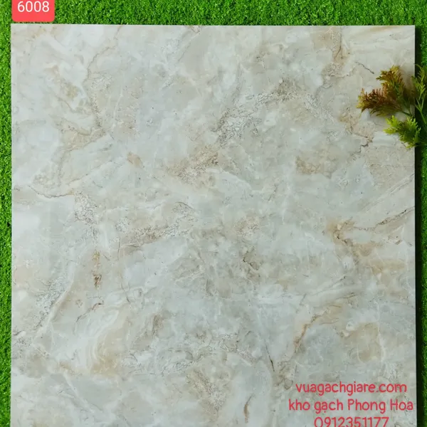Gạch Đá Lát Nền 60x60 Giá Rẻ nâu vân đá 6008